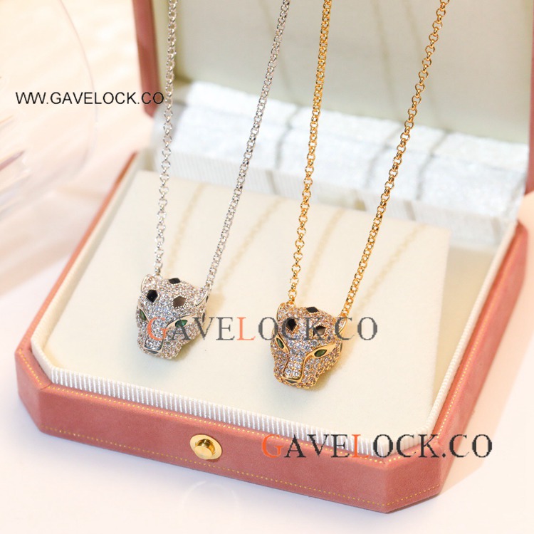 Panthere Cartier s925 Leopard pendant set with diamonds